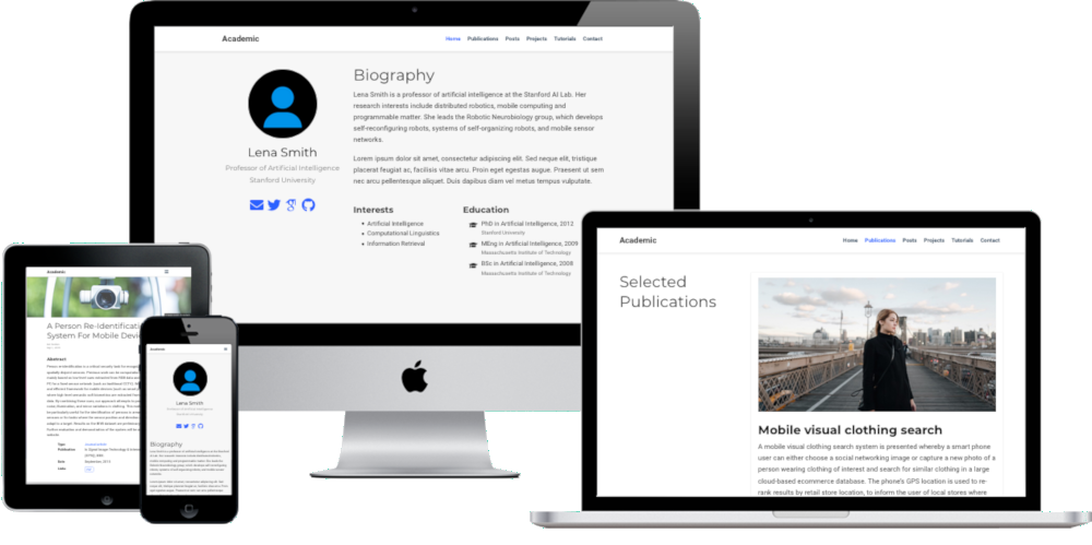 Github Pages for academics