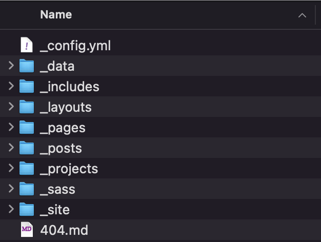 Folders in Jekyll